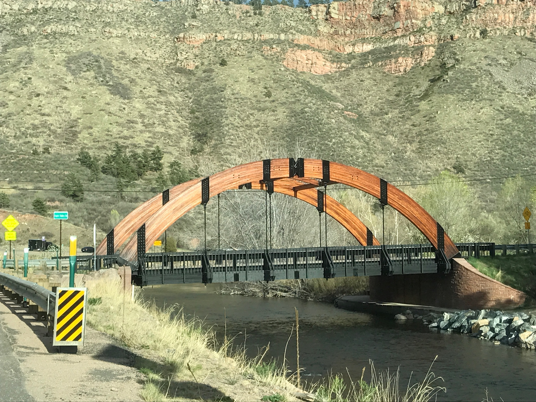 A cool looking bridge we took a picture of for our civil engineer friend